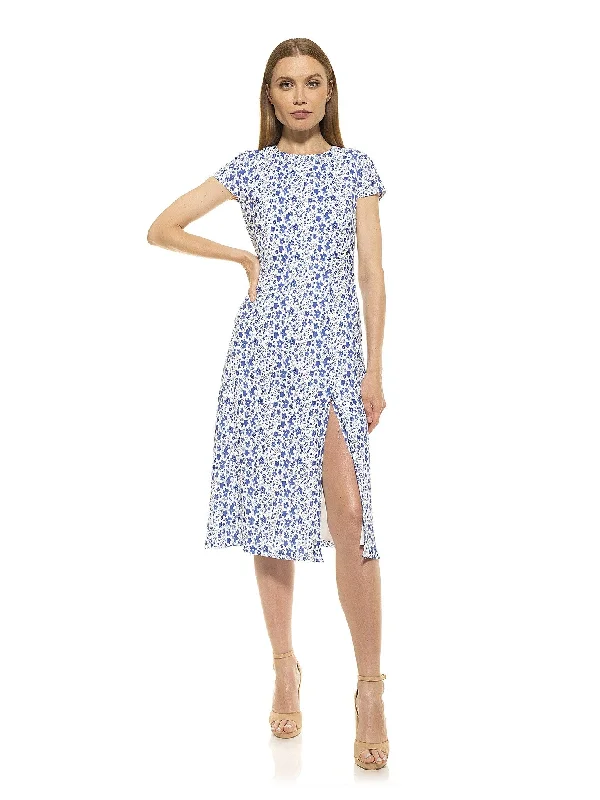 Lily Midi Dress Comfortable Denim Midi Dress