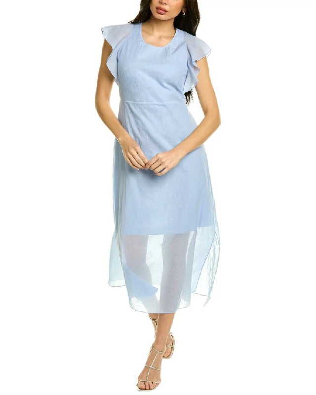Theory Summer Midi Dress Stylish Wraparound Midi Dress