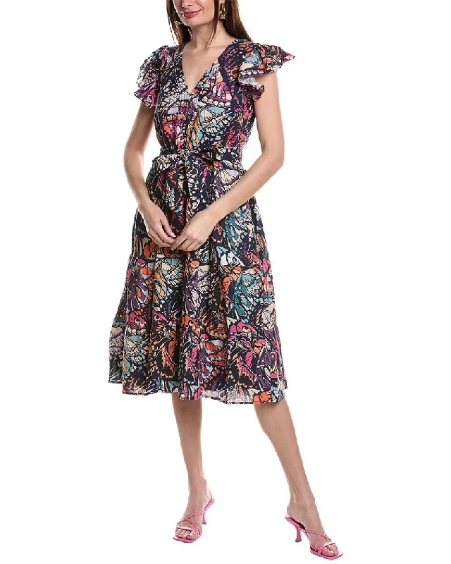 Hutch Journi Linen-Blend Maxi Dress Fashionable Layered Maxi Dress