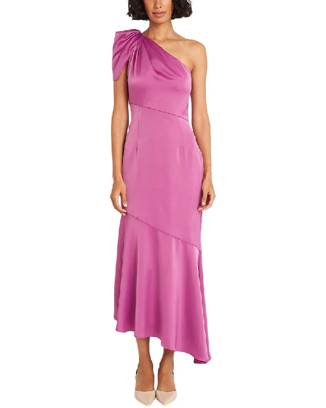Maggy London Heavy Charmeuse Maxi Dress Comfortable Casual Maxi Dress