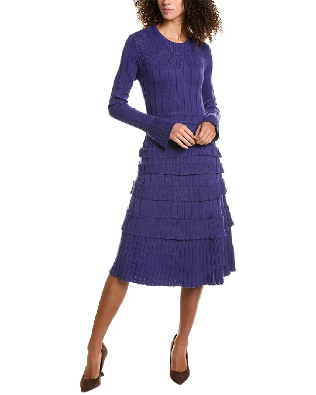 Rachel Parcell Ribbed Midi Dress Comfortable Button Front Midi Dress