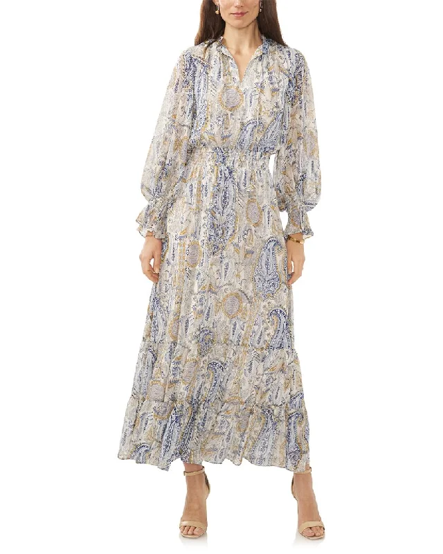 Vince Camuto Maxi Dress Fashionable Maxi Dress with Fringe