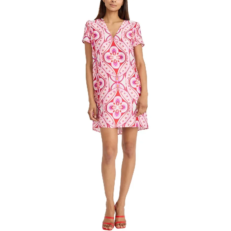 Donna Morgan Womens Printed Party Mini Dress