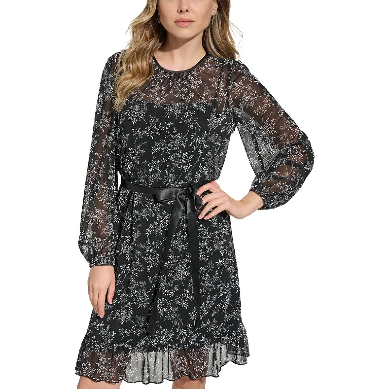 Jessica Howard Womens Printed Short Mini Dress