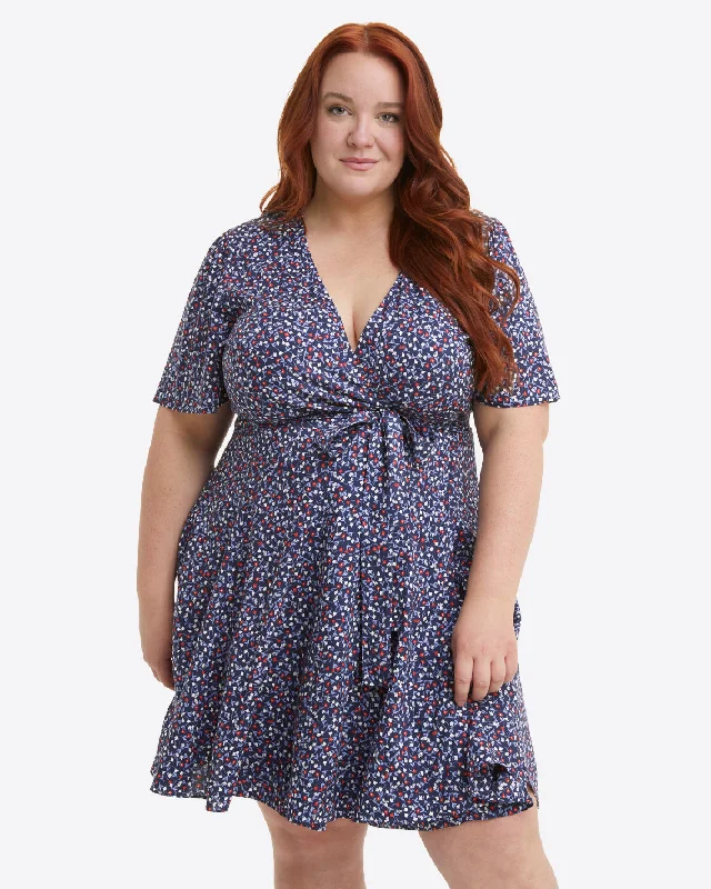 Wendy Wrap Dress in Wildflower Ditsy