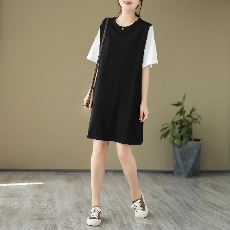 Women Summer Casual Minimalist Mini Dress