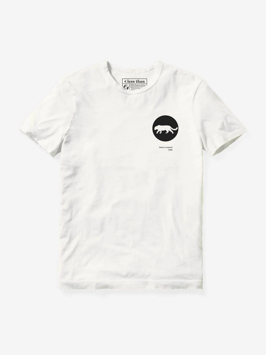Amur Leopard T-shirt < 100 Welt Pockets Slit Pockets Flap Pockets