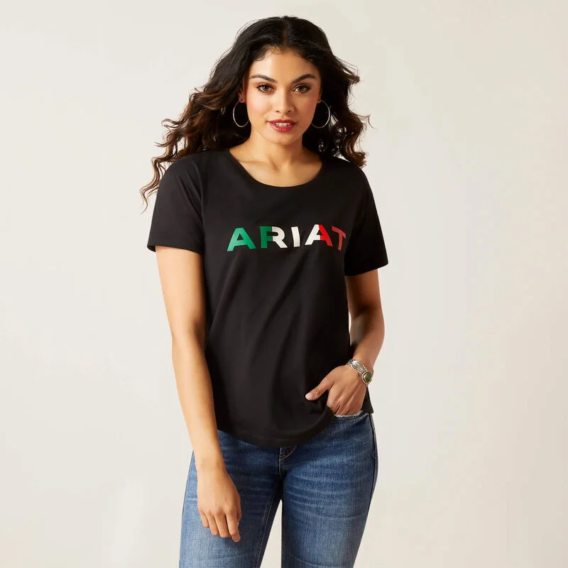 Ariat Women Viva Mexico T-Shirt Fashionable Trendy Casual