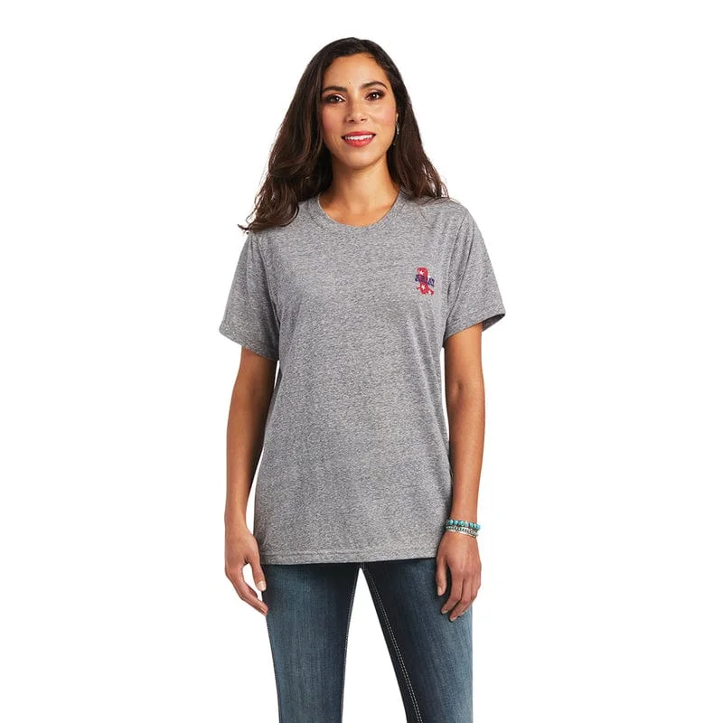 Ariat Women's Singing the Blues Charcoal Gray Short Sleeve T-Shirt 10040511 Casual Formal Business Ariat Women's Singing the Blues Charcoal Gray Short Sleeve T-Shirt 10040511 Casual Formal Business