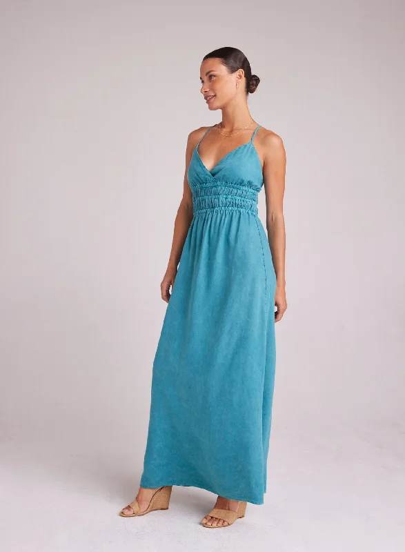 Smocked Cami Maxi Dress - Deep Azure