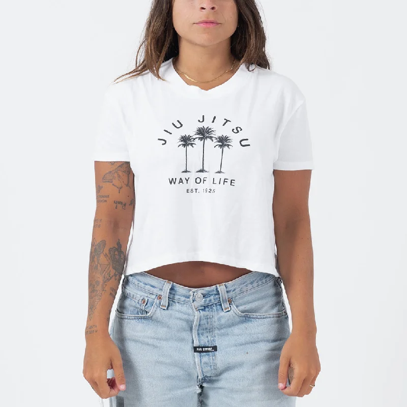 Choke Republic BJJ Palms V2 Crop Women's Tee Zippered Front Buttoned Front Snap Front Choke Republic BJJ Palms V2 Crop Women's Tee Zippered Front Buttoned Front Snap Front