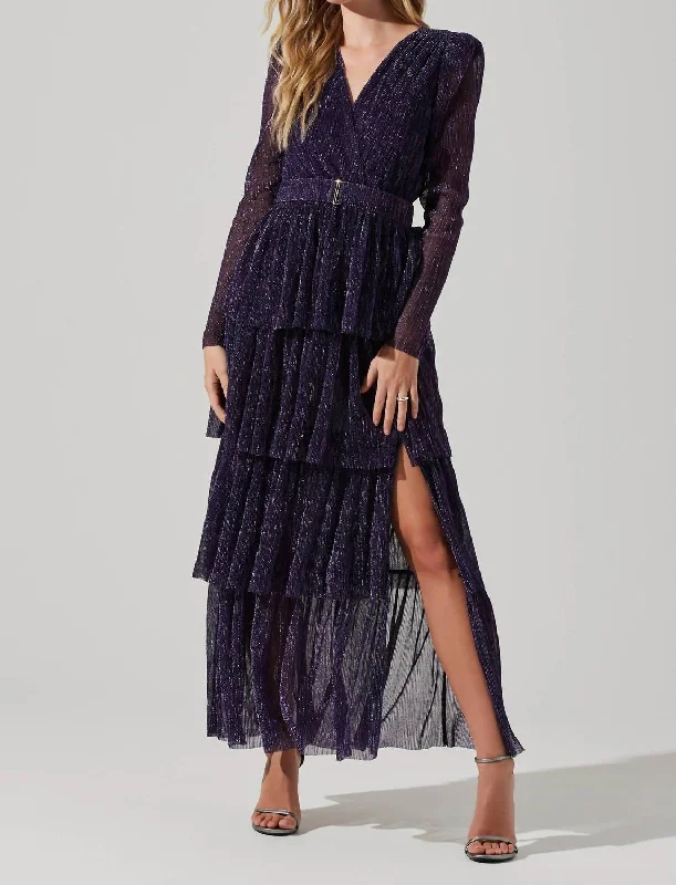 Danielle Maxi Dress In Purple