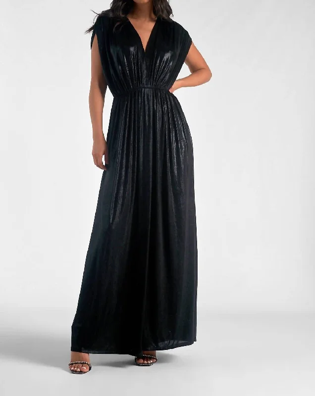 Gatsby Maxi Dress In Black