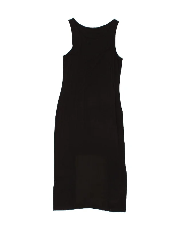 GUESS Womens Sleeveless Maxi Dress UK 10 Small Black