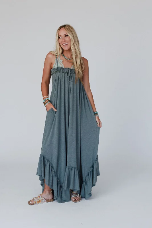 The Nest Heavenly Glow Maxi Dress - Olive