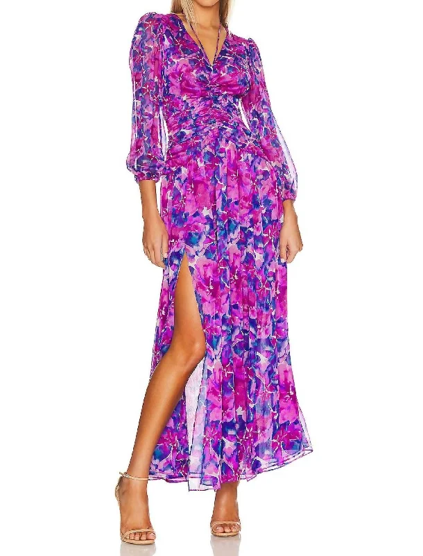 Imelda Maxi Dress in Watercolor