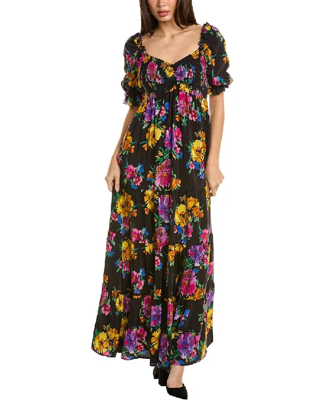 Johnny Was Poppy Silk Maxi Dress