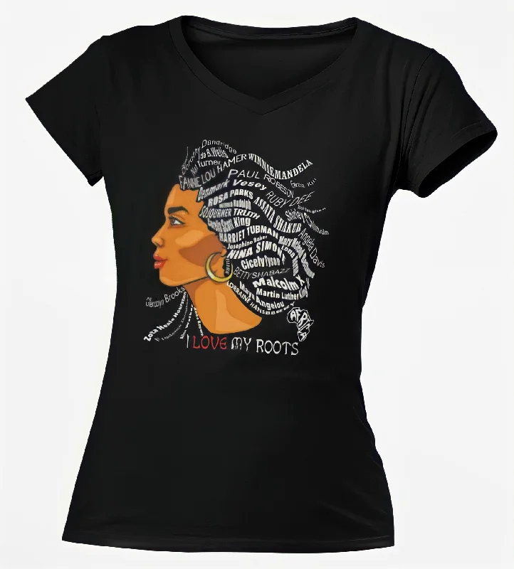 My Roots T-shirt - Black Modern Contemporary Chic