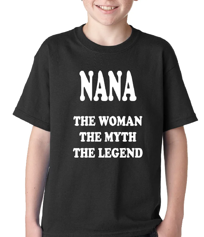 Nana The Woman The Myth The Legend Kids T-shirt Front Pockets Side Pockets Patch Pockets Nana The Woman The Myth The Legend Kids T-shirt Front Pockets Side Pockets Patch Pockets