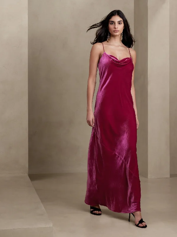 Rita Velvet Maxi Dress