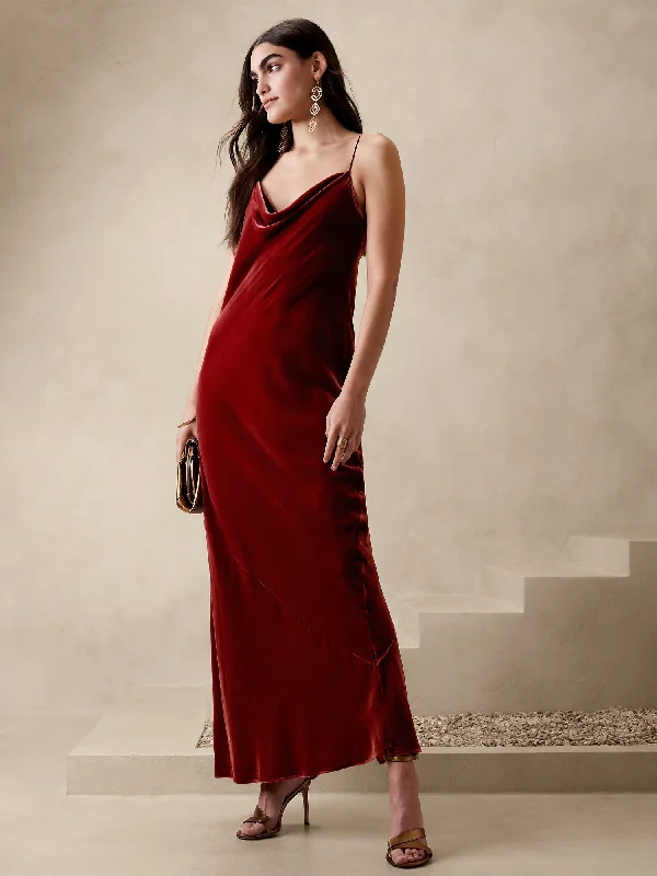 Rita Velvet Maxi Dress