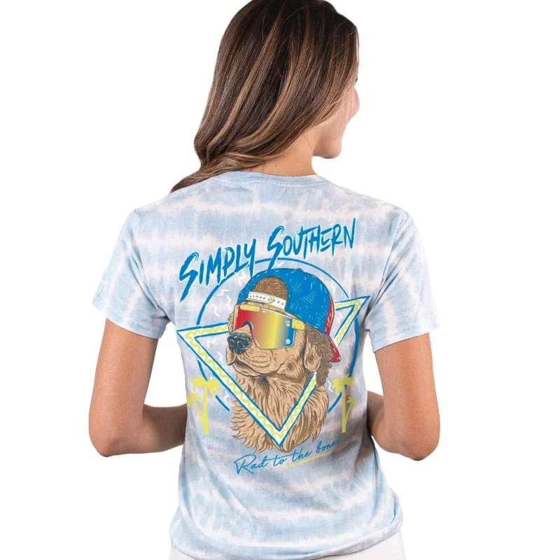 Simply Southern Women's "Nineties Dog" Tie Dye SS Tee Cotton Fabric Linen Fabric Terry Fabric Simply Southern Women's "Nineties Dog" Tie Dye SS Tee Cotton Fabric Linen Fabric Terry Fabric