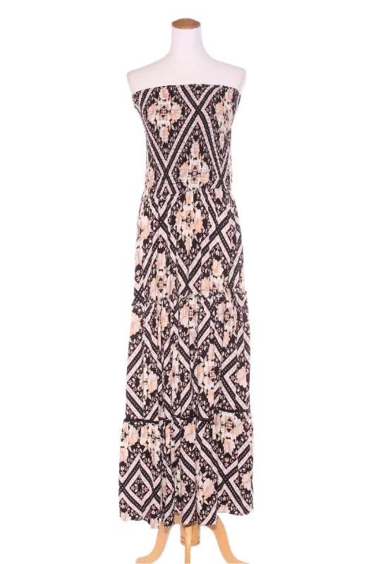 STARLING REINE - Shirred printed maxi dress! 16