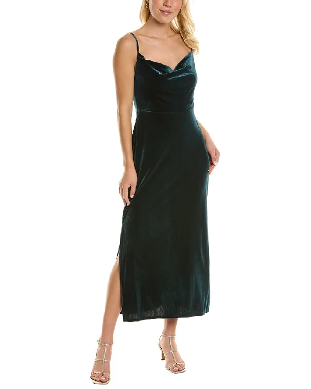 Taylor Stretch Velvet Maxi Dress