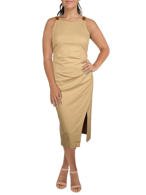 Womens Ponte Long Maxi Dress