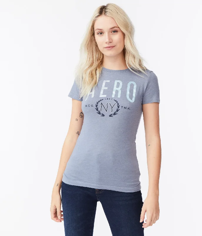 Aeropostale Foil Aero NY Laurel Graphic Tee