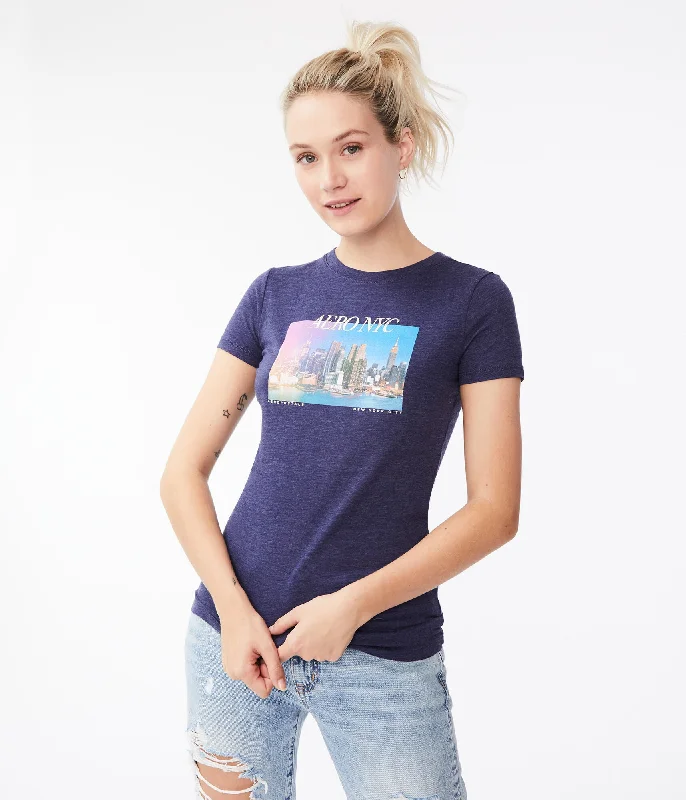 Aeropostale NYC Skyline Foil Graphic Tee***