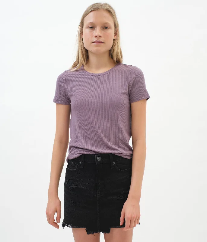 Aeropostale Seriously Soft Ribbed Perfect Crew Tee