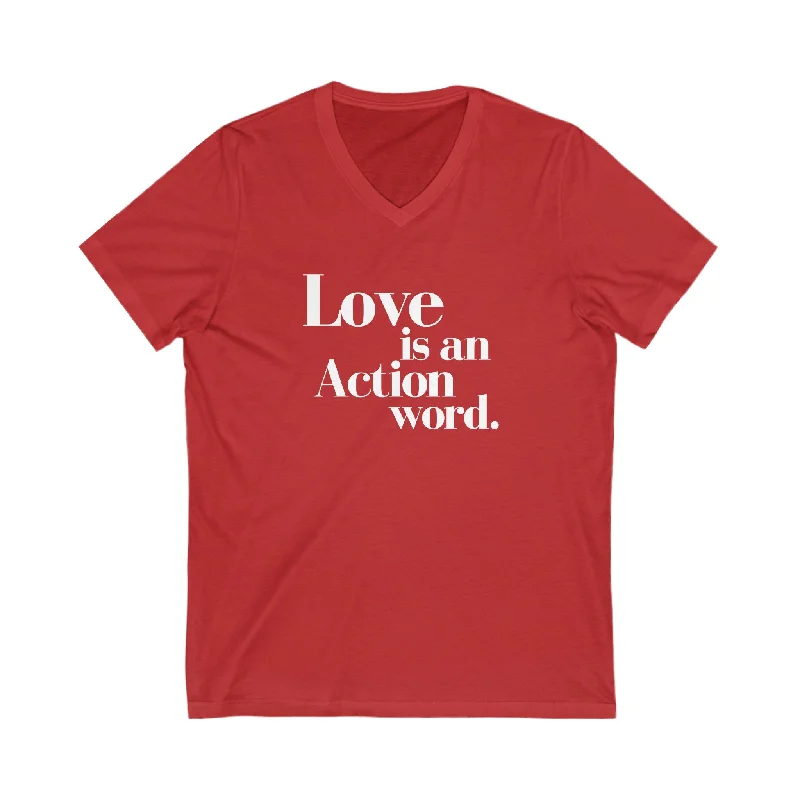 Love Unisex V-Neck Tee