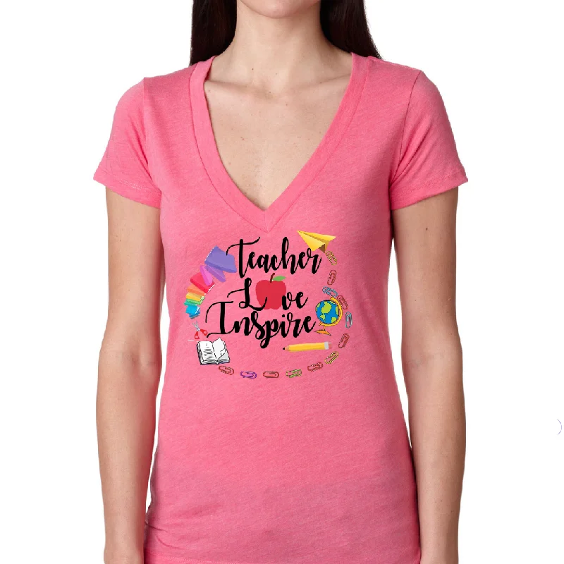 Teach Love Inspire Women's Ideal V-Neck Tee