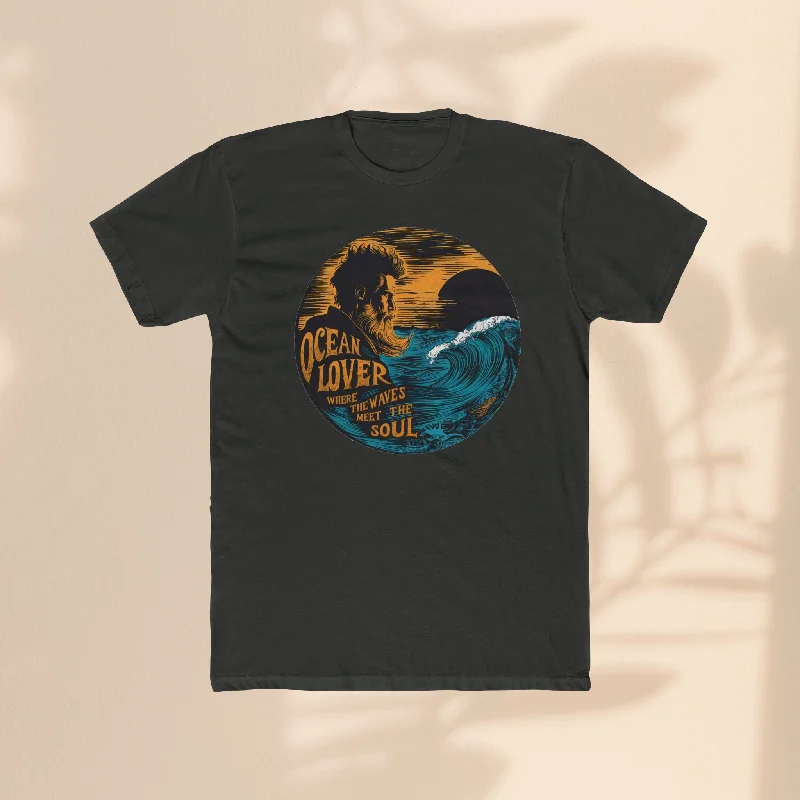 Unisex Cotton Crew Tee - Ocean Lover Soul