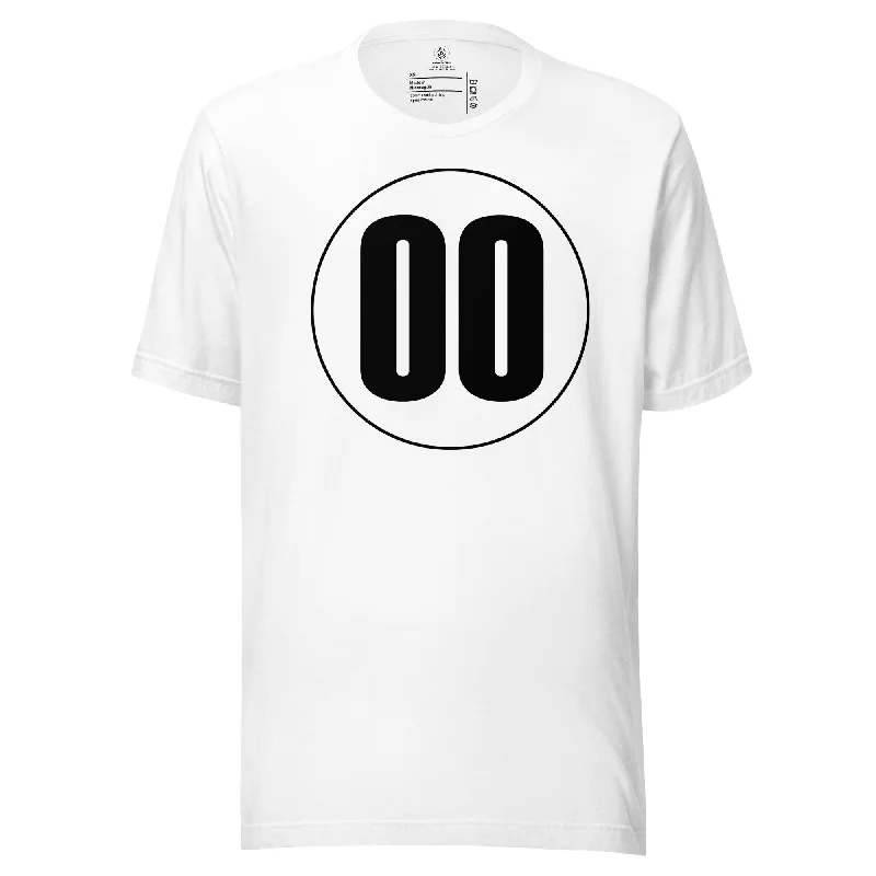 Unisex t-shirt: Black on White 00