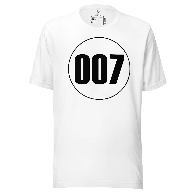 Unisex t-shirt: Black on White 007