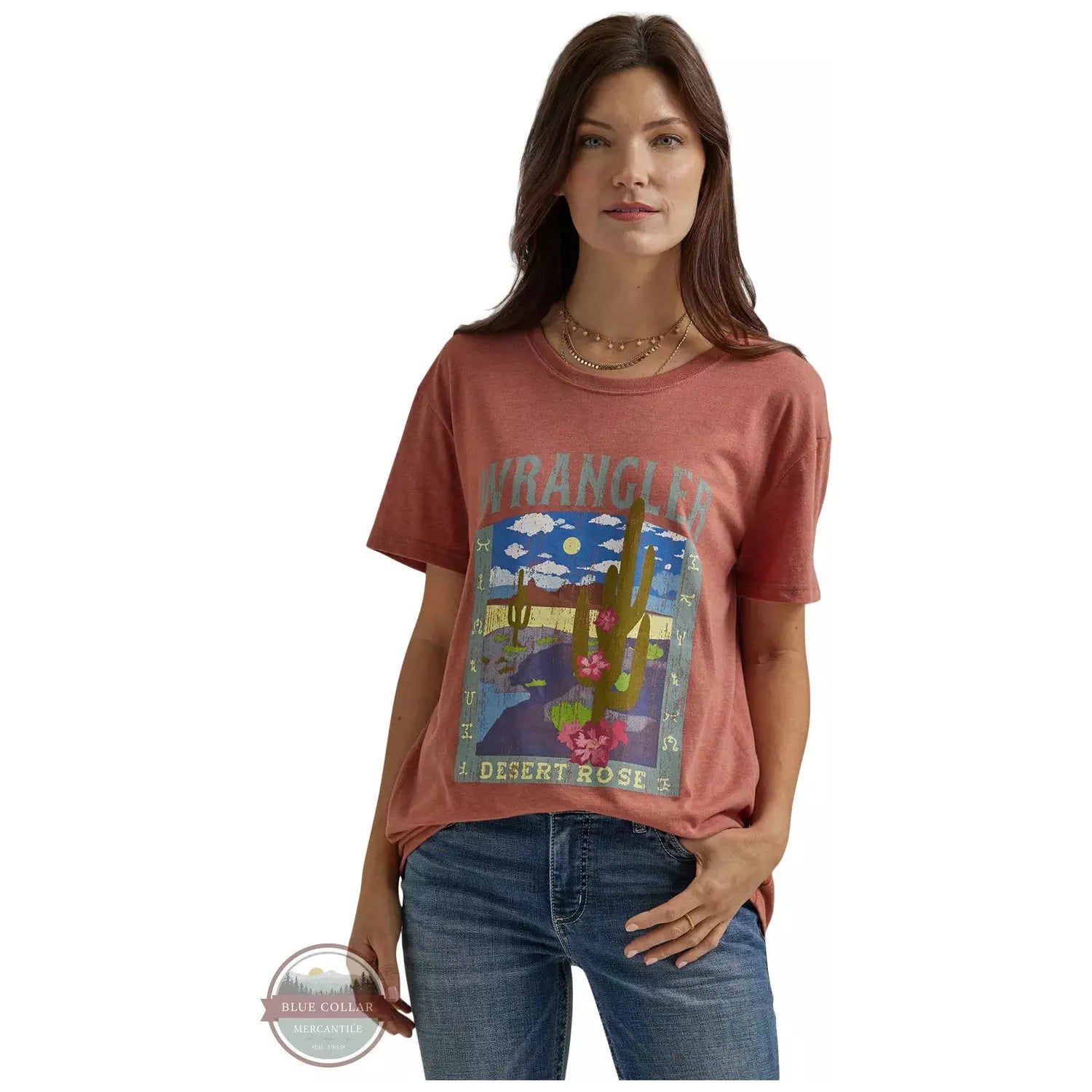 Women's Wrangler Western Desert Rose Boyfriend T-Shirt