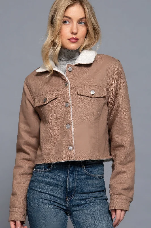 Button Closure Sherpa-lined Twill Jacket Toggled Jacket Drawstring Jacket Belted Jacket Button Closure Sherpa-lined Twill Jacket Toggled Jacket Drawstring Jacket Belted Jacket
