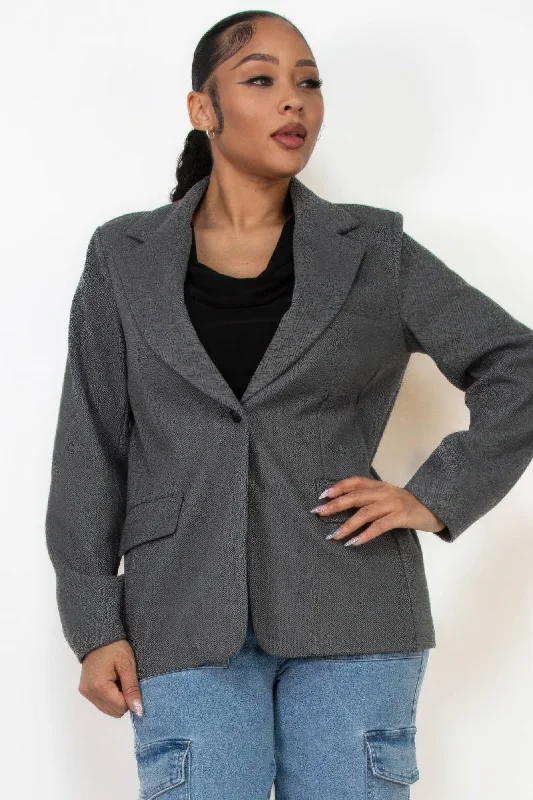 Single-breasted Herringbone Notch Jacket Collared Jacket Crew Neck Jacket Turtle Neck Jacket Single-breasted Herringbone Notch Jacket Collared Jacket Crew Neck Jacket Turtle Neck Jacket