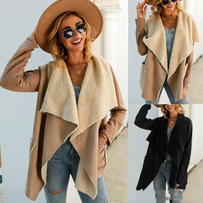 Lapel Coats Faux Fur Woman Dust Coat Short Jacket Wool Fabric Cashmere Fabric Tweed Fabric Lapel Coats Faux Fur Woman Dust Coat Short Jacket Wool Fabric Cashmere Fabric Tweed Fabric