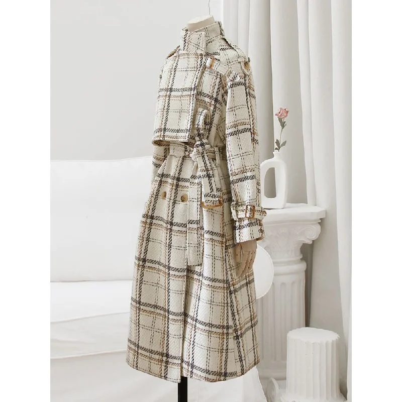 Ivory White Plaid