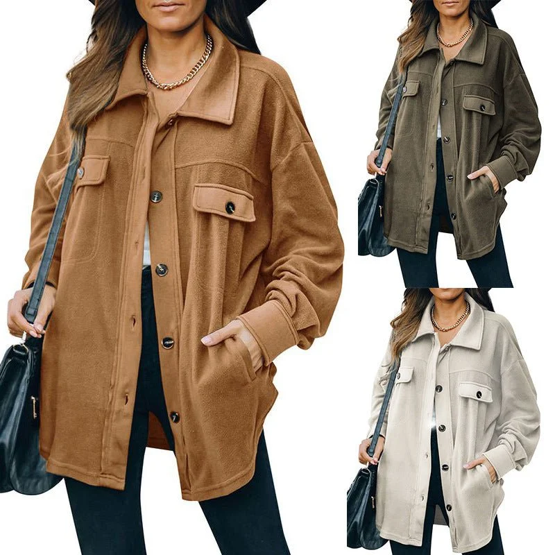 New Lapel Fleece-breasted Cardigan Jacket Shirt Jersey Jacket Tulle Jacket Batik Jacket New Lapel Fleece-breasted Cardigan Jacket Shirt Jersey Jacket Tulle Jacket Batik Jacket
