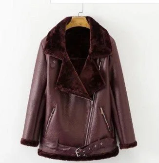 Artificial Fur Zipper Coat Leather Jackets Woman Fleece Jacket Down Jacket Feather Jacket Artificial Fur Zipper Coat Leather Jackets Woman Fleece Jacket Down Jacket Feather Jacket