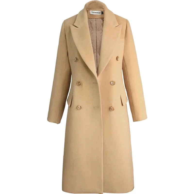 NORA Design Women's Fine Fashion Elegant Luxury Style Brown Carmel Long Wool Coat Jacket Zippered Jacket Buttoned Jacket Snapped Jacket NORA Design Women's Fine Fashion Elegant Luxury Style Brown Carmel Long Wool Coat Jacket Zippered Jacket Buttoned Jacket Snapped Jacket
