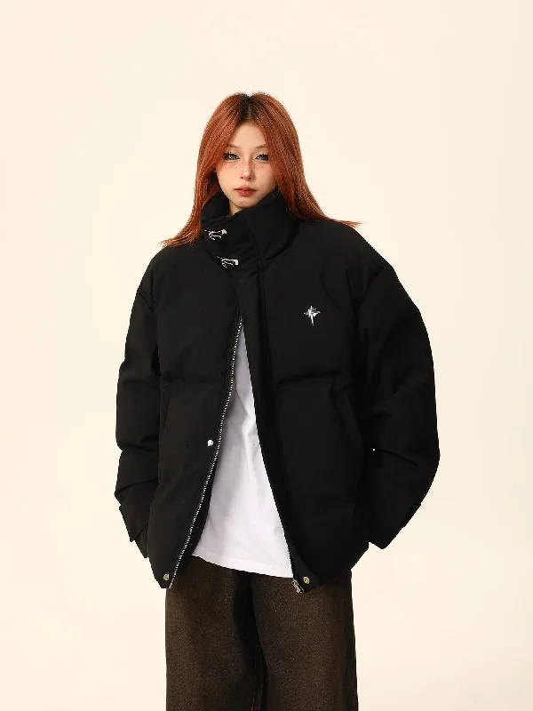 Oversized Stand-Up Collar Puffer Jacket Oversized Jacket Tailored Jacket Straight Jacket Oversized Stand-Up Collar Puffer Jacket Oversized Jacket Tailored Jacket Straight Jacket