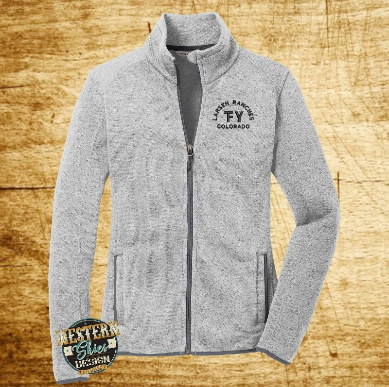 Port Authority® Women's Sweater Fleece Jacket Herringbone Jacket Checkered Jacket Solid Jacket Port Authority® Women's Sweater Fleece Jacket Herringbone Jacket Checkered Jacket Solid Jacket
