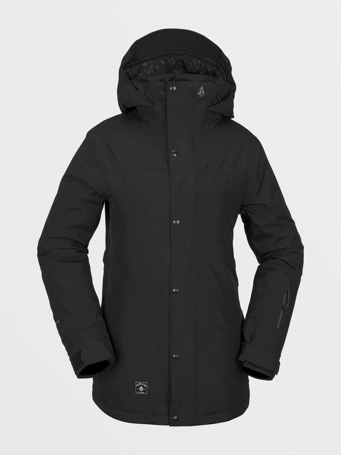 Volcom Ell Insulated Gore-Tex Jacket Women's Denim Fabric Leather Fabric Suede Fabric Volcom Ell Insulated Gore-Tex Jacket Women's Denim Fabric Leather Fabric Suede Fabric