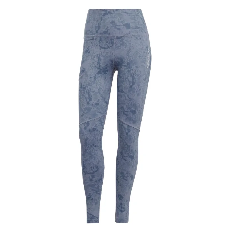 adidas - Women's Terrex Multi Allover Print Leggings (HM4009) Stylish Stretch-Waist Leggings adidas - Women's Terrex Multi Allover Print Leggings (HM4009) Stylish Stretch-Waist Leggings