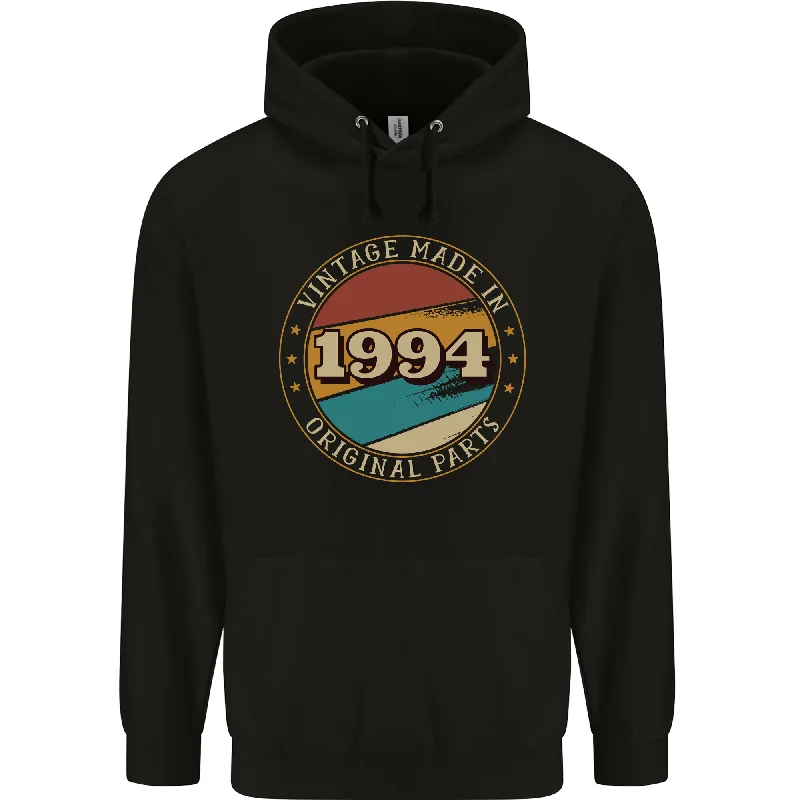 30th Birthday Vintage Made In 1994 Mens 80% Cotton Hoodie Hoodie with Hem Contrast Bold Stylish 30th Birthday Vintage Made In 1994 Mens 80% Cotton Hoodie Hoodie with Hem Contrast Bold Stylish